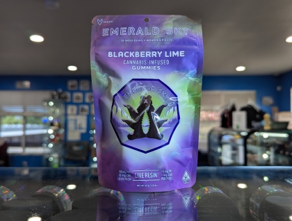 Emerald Sky Blackberry Lime 100mg live Resin Edibles
